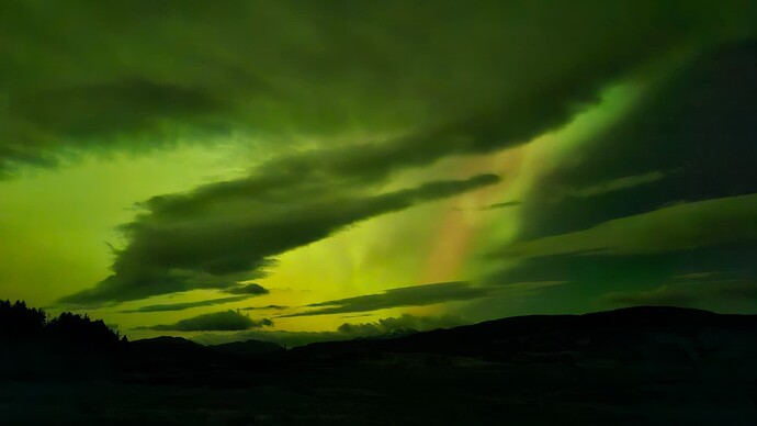 green sky